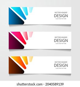Abstract Designs Banner Background Vector Illustration