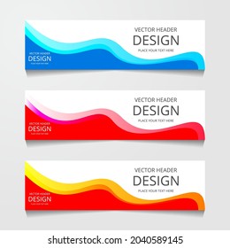 Abstract Designs Banner Background Vector Illustration
