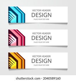 Resumen Diseños Ilustración de vectores de fondo de banner
