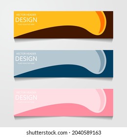 Resumen Diseños Ilustración de vectores de fondo de banner
