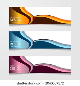 Abstract Designs Banner Background Vector Illustration