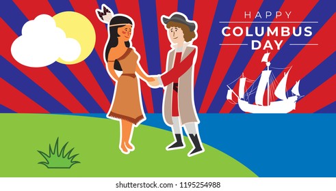 Abstract designs for columbus day .