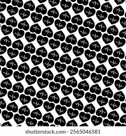 Abstract Designs. Flowing patterns in a seamless, hand-drawn silhouette background.