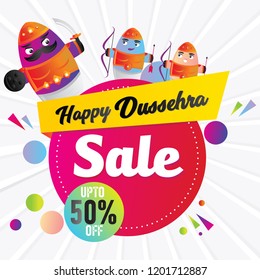 Abstract designs for happy dussehra.