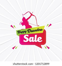 Abstract designs for happy dussehra.