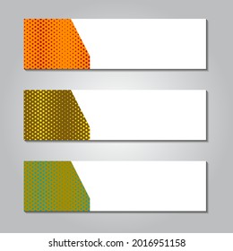Abstract Designs, Horizontal Web banner. header footer designs. promotions template. Vector Illustration