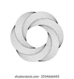 Abstract designs isolated on white background. Vector illustration.