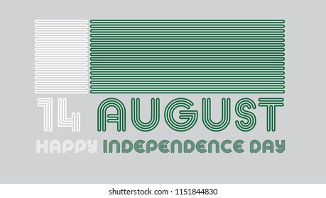 Abstract designs for Pakistan Independence day .