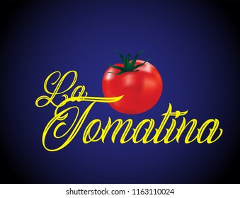 Abstract designs for spanish festival la tomatina.