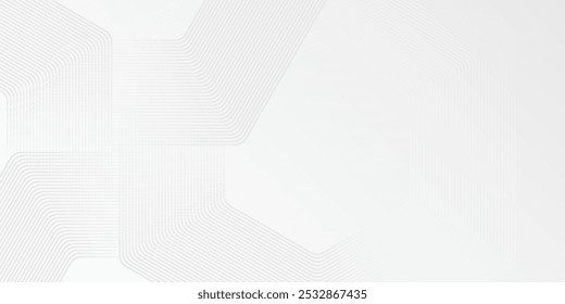 Abstract desktop background, white hexagon geometric design simple