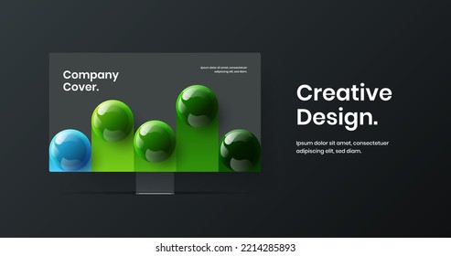 Abstract desktop mockup web project illustration. Simple site vector design template.