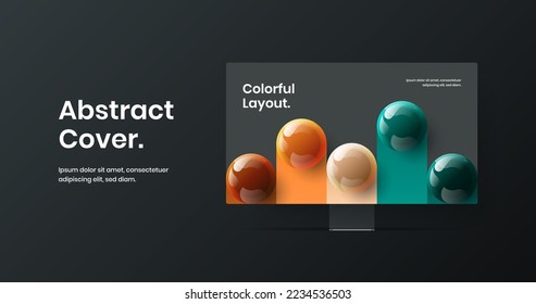 Abstract desktop mockup website screen template. Premium banner design vector illustration.