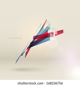 Abstract destroy lines background