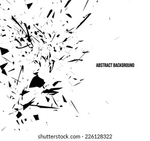 Abstract destroy lines / explosion background, clean and modern style design. Vector eps 10