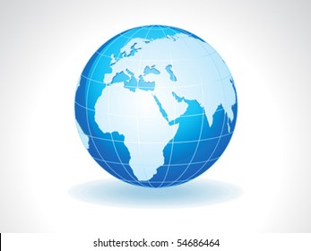 abstract detailed shiny globe vector illustration