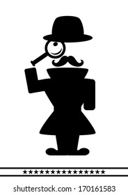 abstract detective character