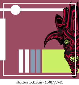 Abstract a Devil. pop art a Devil.