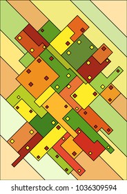 Abstract diagonal background. Vector had drawn.