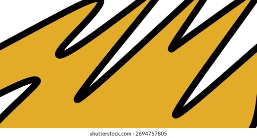Abstrakte diagonale schwarz-gelbe und weiße Streifen Rennhintergrund