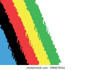 Abstract diagonal colored stripes. Vector graphics.