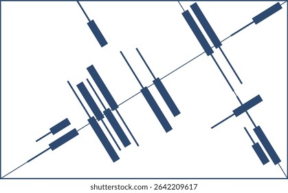 Abstract diagonal composition piano keys music