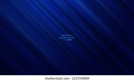 Abstract diagonal dark blue gradient background. Vector illustration