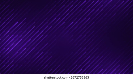Abstract diagonal falling rain streaks on dark background pattern
