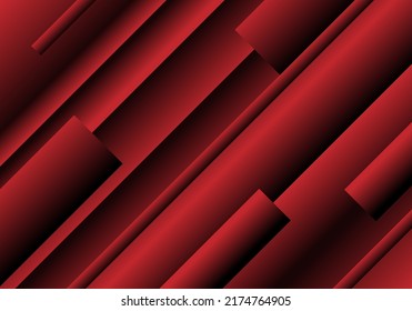 Abstract diagonal geometric red gradient color background and lines texture with copy space. Modern and minimal style. You can use for template brochure, poster, banner web, print. Vector EPS10