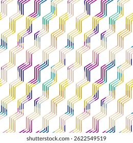 Abstract diagonal geometric seamless pattern - hand drawn vector illustration.