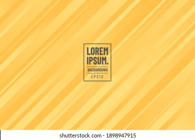 Abstract diagonal geometric yellow gradient color background and lines texture with copy space. Modern and minimal style. You can use for template brochure, poster, banner web, print. Vector EPS10