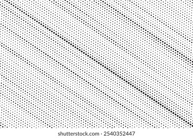 Fundo de gradiente de meio-tom diagonal abstrato. Textura de ruído de grão desbotado. Fundo retro pixelizado. Anime ou manga estilo história em quadrinhos. Modelo texturizado de design gráfico vetorial
