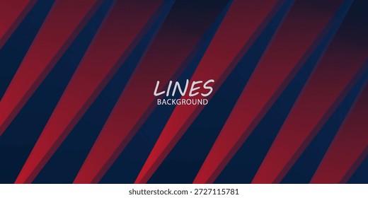 Plano de fundo diagonal abstrato das linhas de tarja vermelha e azul clara. Você pode usar para anúncio, cartaz, modelo, apresentação comercial. Ilustração vetorial