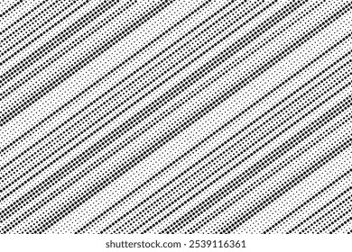 Abstract diagonal line halftone pattern dot background texture overlay grunge distress linear vector. Retro comic background halftone dots, pop art style. Vector illustration.	