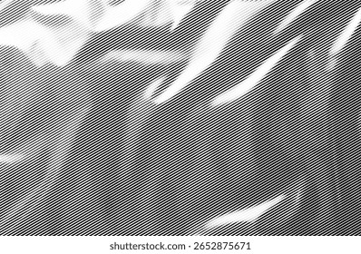 Abstract diagonal line texture with light and shadow, dynamic halftone texture.