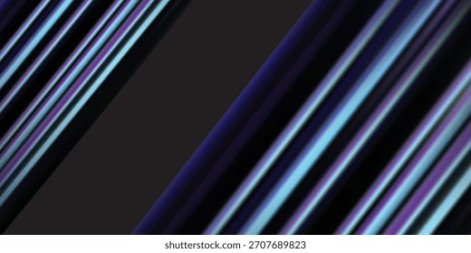 Linhas diagonais abstratas em gradiente azul, roxo e preto
