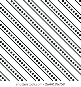 abstract Diagonal lines and dot pattern design