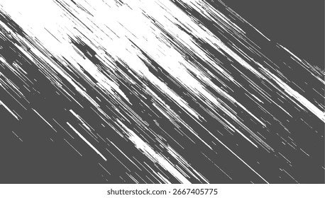 Linhas diagonais abstratas de branco sobre um fundo cinza criando um padrão texturizado.