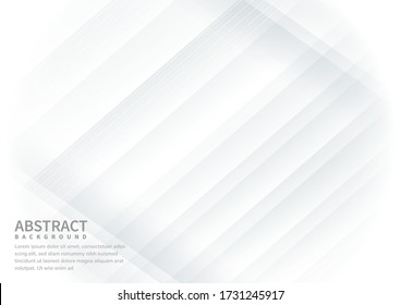 Abstract diagonal lines white background. You can use for template brochure design. poster, banner web, flyer, etc. Vector illustration