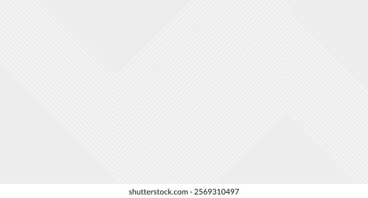 Abstract diagonal lines. White background with smooth stripes. Minimal website backdrop template. Clean design for brochure or poster. Vector illustration.