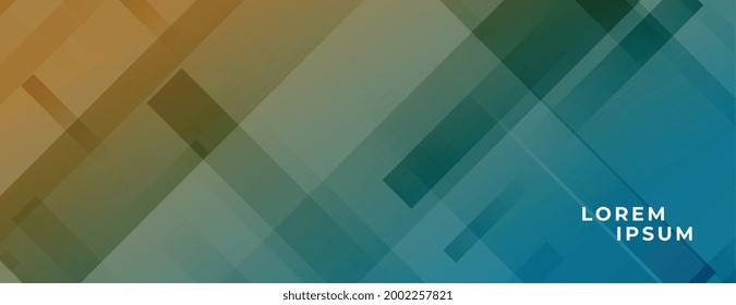 abstract diagonal lines wide banner design