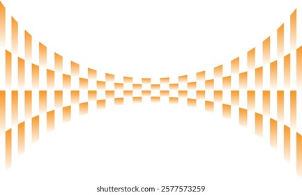 abstract diagonal orange white gradient bulge line pattern suitable for background.
