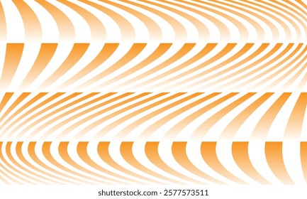 abstract diagonal orange white gradient wave line pattern art suitable for background.