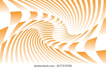 abstract diagonal orange white gradient twist line pattern suitable for background.