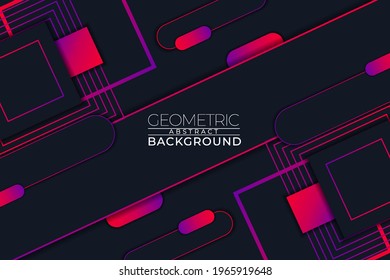 Resumen Gradiente diagonal sobrepasada rosado y morado geométrico con fondo oscuro
