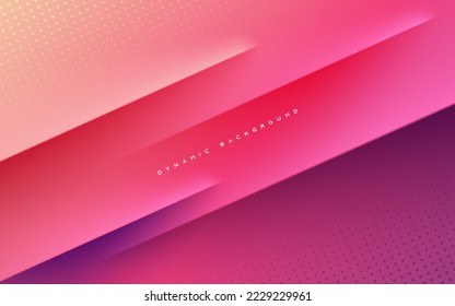 Abstract diagonal papercut background beautiful gradient color