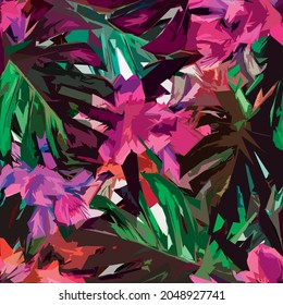 Abstract diagonal pattern from a modified image of a mixed autumn forest. Diagonal ornament in natural colors of autumn forest camouflage.