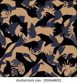 Abstract diagonal pattern from a modified image of a mixed autumn forest. Diagonal ornament in natural colors of autumn forest camouflage.