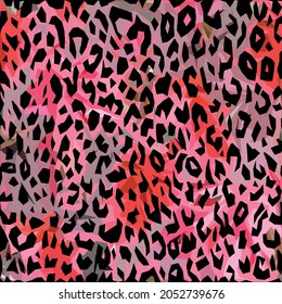 Abstract diagonal pattern from a modified image of a mixed autumn forest. Diagonal ornament in natural colors of autumn forest camouflage Leopard pattern.