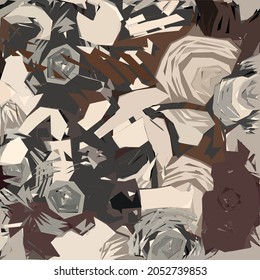 Abstract diagonal pattern from a modified image of a mixed autumn forest. Diagonal ornament in natural colors of autumn forest camouflage Leopard pattern.