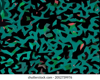 Abstract diagonal pattern from a modified image of a mixed autumn forest. Diagonal ornament in natural colors of autumn forest camouflage Leopard pattern.